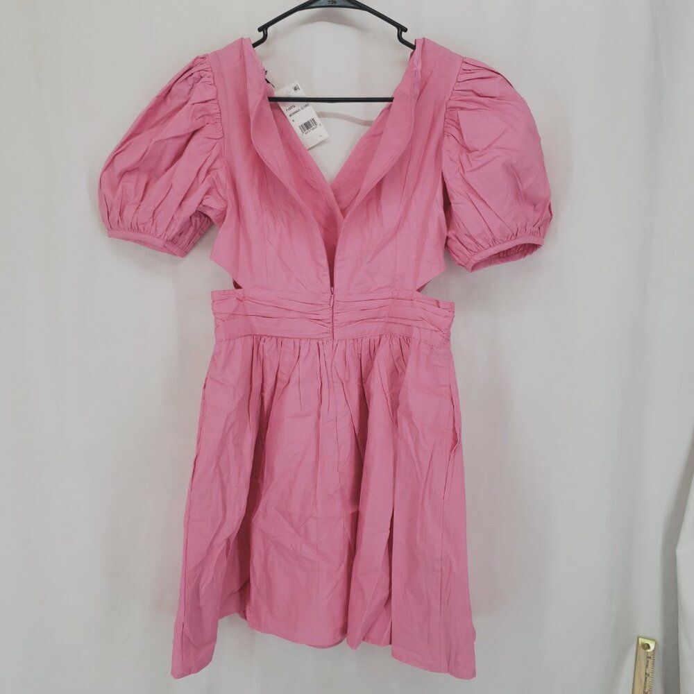 French Connection Pleated Mini Fit & Flare Dress Size 6 Flaw (AS) - Picture 6 of 7
